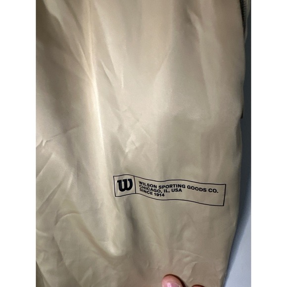 Wilson Sporting Goods Gold Satin Jogger Track Pants Elastic Waist Medium - Picture 3 of 7